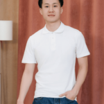 Relaxed Elegance White Polo Tshirt